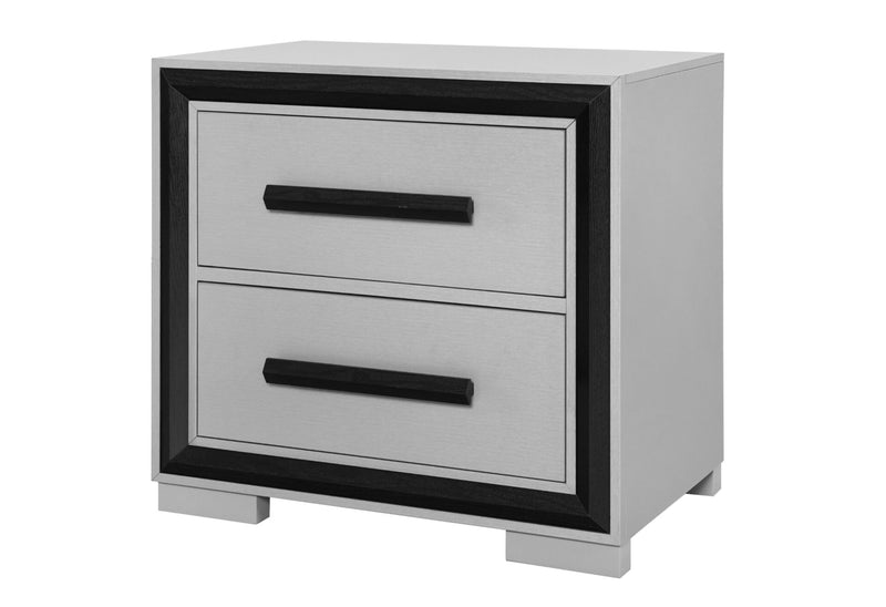 Amelia Grey Black Full Bed Group W/Led - AMELIA-GREY/BLACK-FBG W/LED