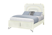 Lyra Beige Queen Bed With Led - LYRA-BEIGE-QB W/ LED