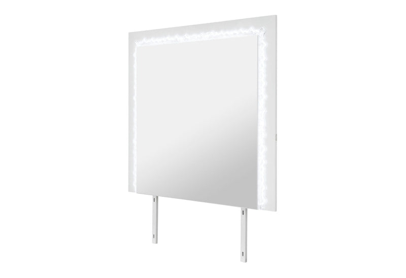 Naomi Silver Marble Mirror With Led - NAOMI-SILVER MARBLE-MR W/ LED