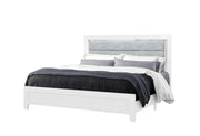 Luccia White King Bed With Led - LUCCIA-WHITE-KB W/LED