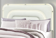 Lyra Beige Queen Bed With Led - LYRA-BEIGE-QB W/ LED