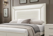 Clara Beige King Bed With Led - CLARA-BEIGE-KB W/LED