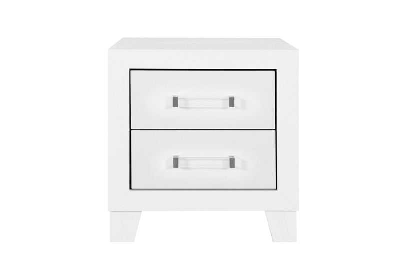 Luccia White Twin Bed Group With Led - LUCCIA-WHITE-TBG W/LED