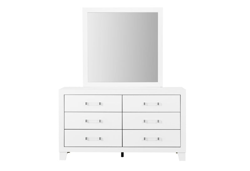Luccia White Queen Bed Group With Led - LUCCIA-WHITE-QBG W/LED