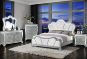 Aria Silver King Bed With Led - ARIA-SILVER-KB W/LED