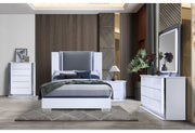 Ylime Smooth White Mirror With Led - YLIME-SMOOTH WHITE-MR W/ LED - Lara Furniture