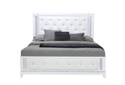Alina White Full Bed With Led - ALINA-WHITE-FB W/LED-N