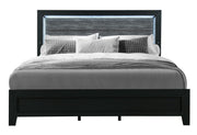 Reid Black King Bed With Led - REID-BLACK-KB W/LED-N