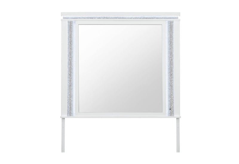 Alina White Mirror With Led - ALINA-WHITE-MR W/ LED-N