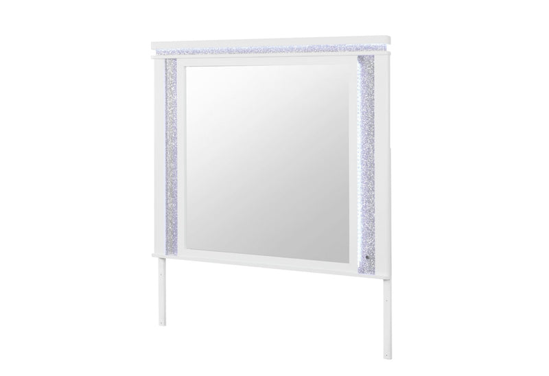 Alina White Mirror With Led - ALINA-WHITE-MR W/ LED-N