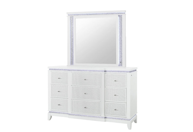Alina White Mirror With Led - ALINA-WHITE-MR W/ LED-N