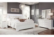 Pompei Metallic White Full Bed With Led - POMPEI-WHITE-FB W/ LED-N