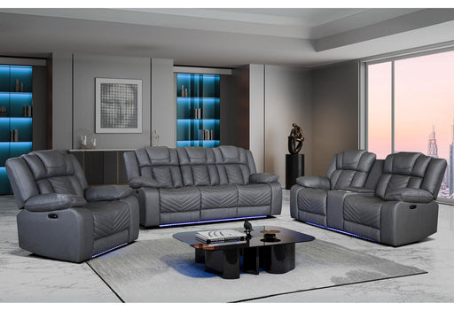 U7068/U7069 Grey 10 Pwr Rec Sofa/Pwr Crls W/Led & Immerse Speakers - U7068/U7069-GREY 10-PRS/PCRLS W/LED IS