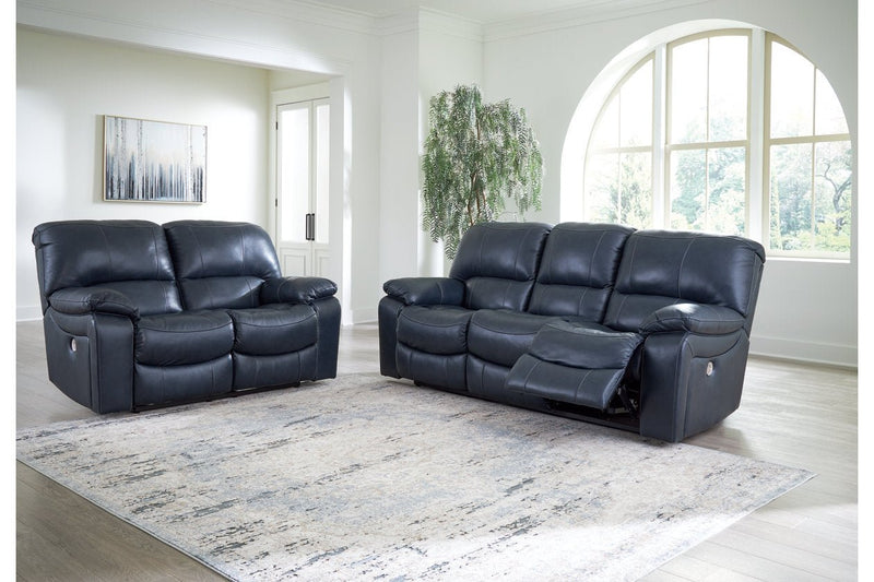 Leesworth Ocean Power Reclining Living Room Set - Lara FurniturePower Reclining Living Room Set