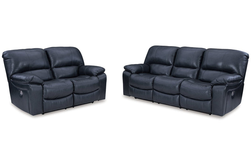 Leesworth Ocean Power Reclining Living Room Set - Lara FurniturePower Reclining Living Room Set