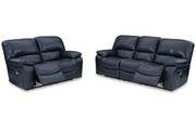 Leesworth Ocean Power Reclining Living Room Set - Lara FurniturePower Reclining Living Room Set