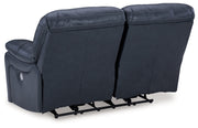Leesworth Ocean Power Reclining Loveseat - U4380974
