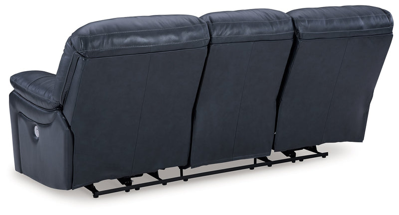 Leesworth Ocean Power Reclining Sofa - U4380987
