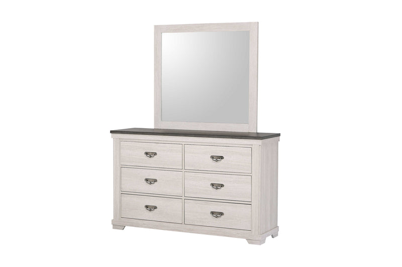 Leighton Cream/Brown Panel Youth Bedroom Set - Lara FurnitureYouth Bedroom Set