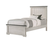 Leighton Cream/Brown Panel Youth Bedroom Set - Lara FurnitureYouth Bedroom Set