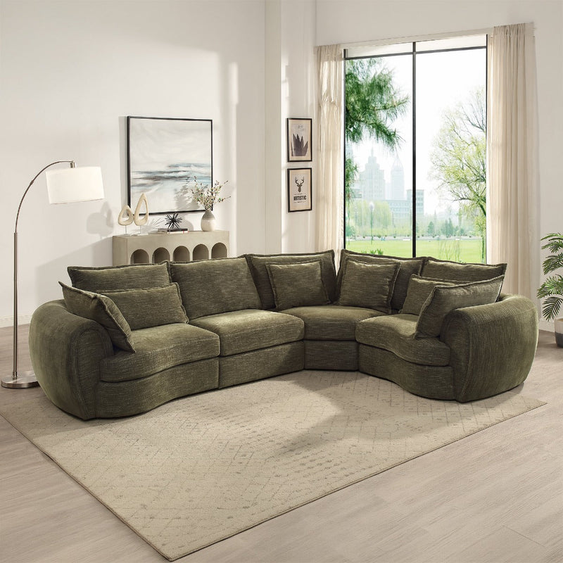 Leighton Modular - Right Facing Arm Chair w/3 Pillows - LV07693