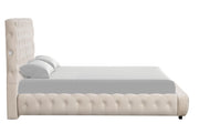Lena - Cream Upholstered Queen Bed - B157-Q-Bed