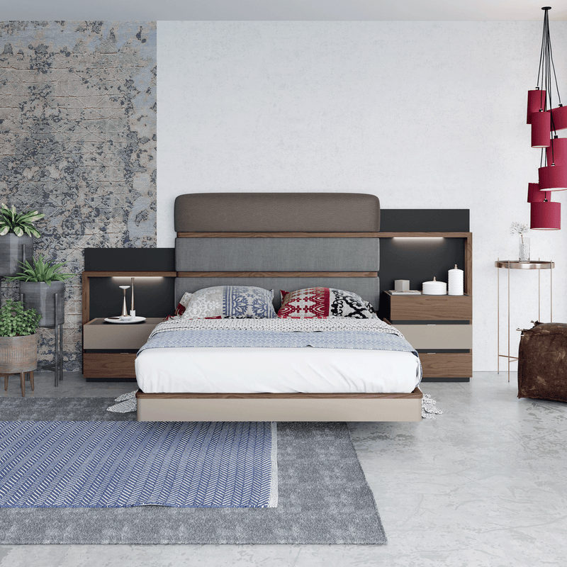 Leo Bed Queen - Lara FurnitureQueen Bed