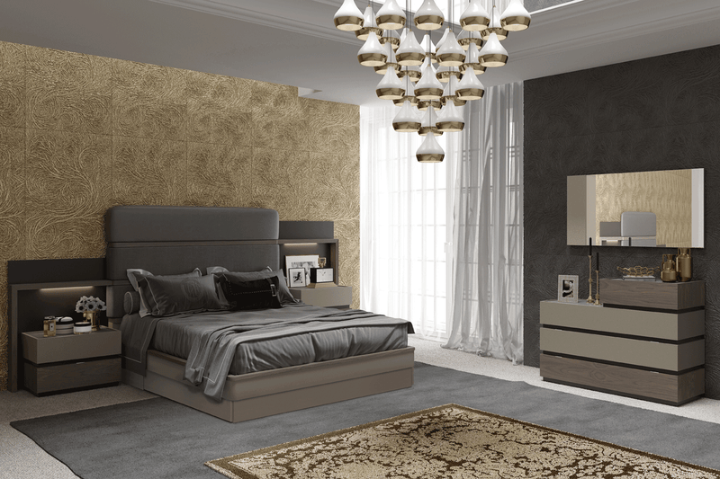 Leo Bed Queen - Lara FurnitureQueen Bed