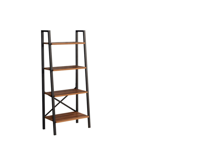Leon Bookcase in Black - 711-LEO-BC-BLACK