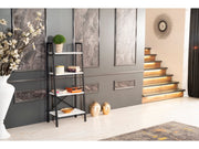 Leon Bookcase in Black - 711-LEO-BC-BLACK