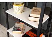 Leon Bookcase in Black - 711-LEO-BC-BLACK