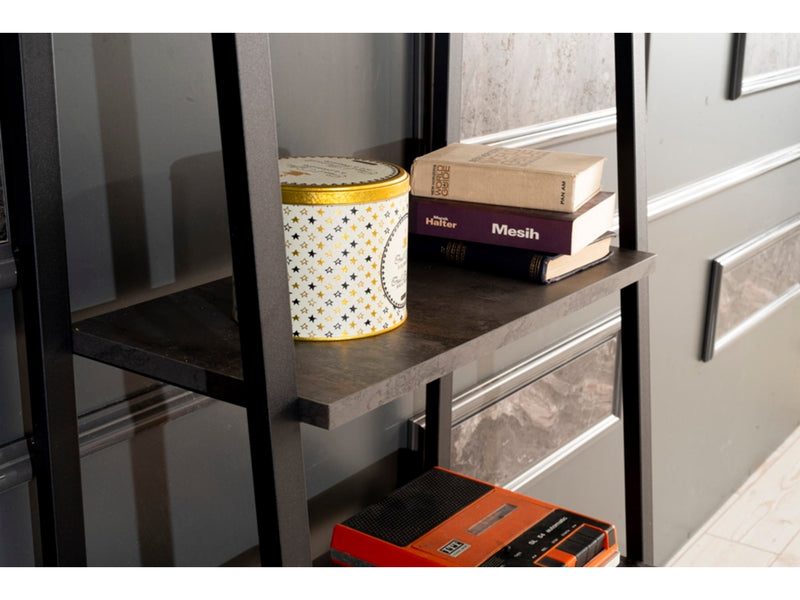 Leon Bookcase in Grey - 711-LEO-BC-GREY