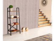 Leon Bookcase in Grey - 711-LEO-BC-GREY