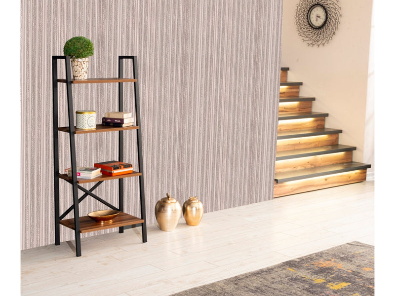 Leon Bookcase in Walnut - 711-LEO-BC-WALNUT