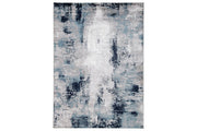 Leonelle Cream/Blue/Gray Large Rug - Lara FurnitureRug Large