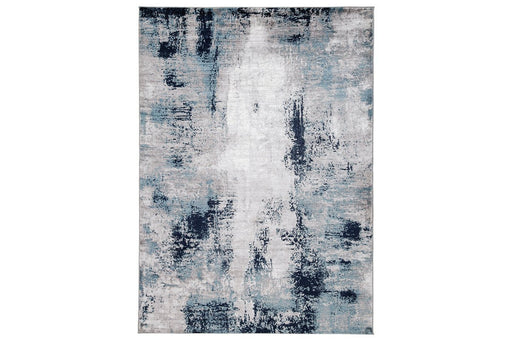 Leonelle Cream/Blue/Gray Large Rug - Lara FurnitureRug Large