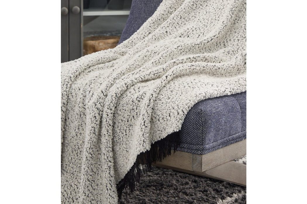 Leonita Black/White Throw (Set of 3) - Gate FurnitureThrow