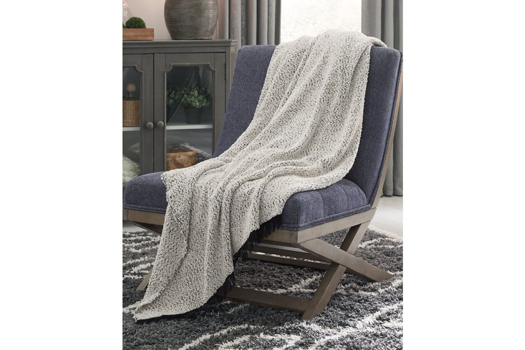 Leonita Black/White Throw - Gate FurnitureThrow
