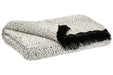 Leonita Black/White Throw - Gate FurnitureThrow