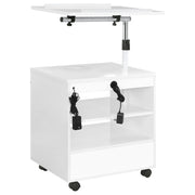 Lerma 1-drawer Adjustable Tray Top Nightstand with Speaker White High Gloss - 305772WHT