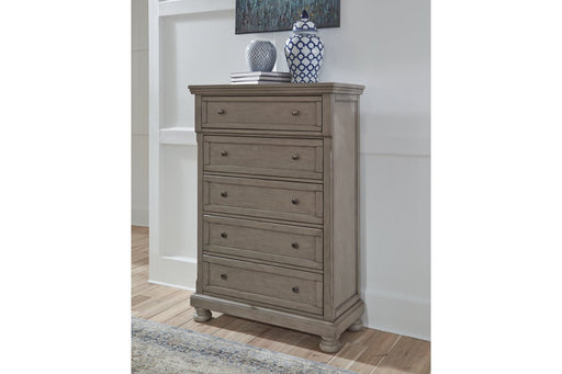 Lettner Light Gray Chest of Drawers - Gate FurnitureChest