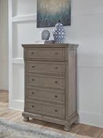 Lettner Light Gray Chest of Drawers - Lara FurnitureChest