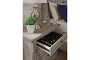 Lettner Light Gray Nightstand - Lara FurnitureNightstand