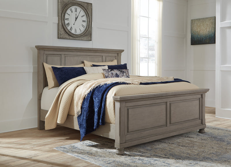 Lettner Light Gray Panel Bedroom Set - Gate FurnitureBedroom Set