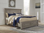 Lettner Light Gray Storage Platform Bedroom Set - Gate FurnitureBedroom Set