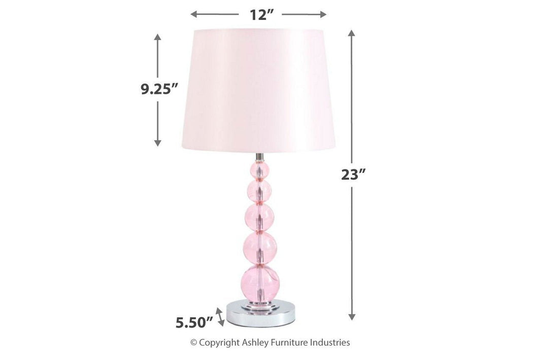 Letty Pink Table Lamp - Gate FurnitureTable Lamp Youth