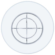 Levy 48-inch Round Glass Top Dining Table Chrome - 115240CHR