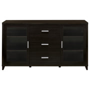 Lewes 2-door Engineered Wood 60-inch TV Stand Cappuccino - 700881