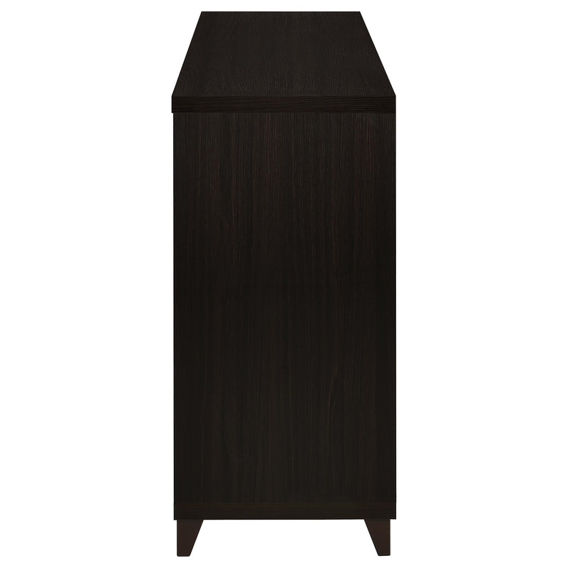 Lewes 2-door Engineered Wood 60-inch TV Stand Cappuccino - 700881