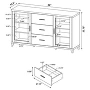 Lewes 4-piece 60-inch TV Entertainment Center Cappuccino - 700881-S4